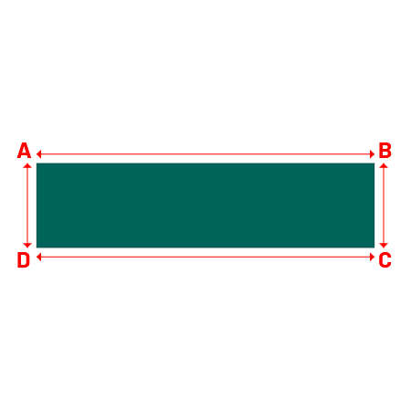 Bâche Rectangle en Protect 670 : La référence en matière de protection étanche Vert industrie RAL 6026 - 4.00x1.00m