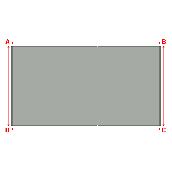 Bâche Rectangle en Protect 670 : La référence en matière de protection étanche Gris clair RAL 7038 - 6.60x3.55m