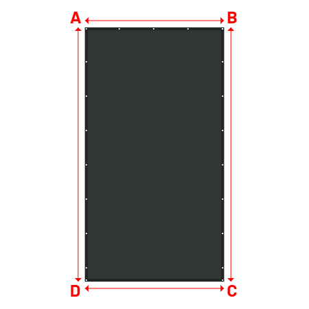 Bâche Rectangle en Protect 670 : La référence en matière de protection étanche Gris anthracite RAL 7016 - 2.50x4.57m