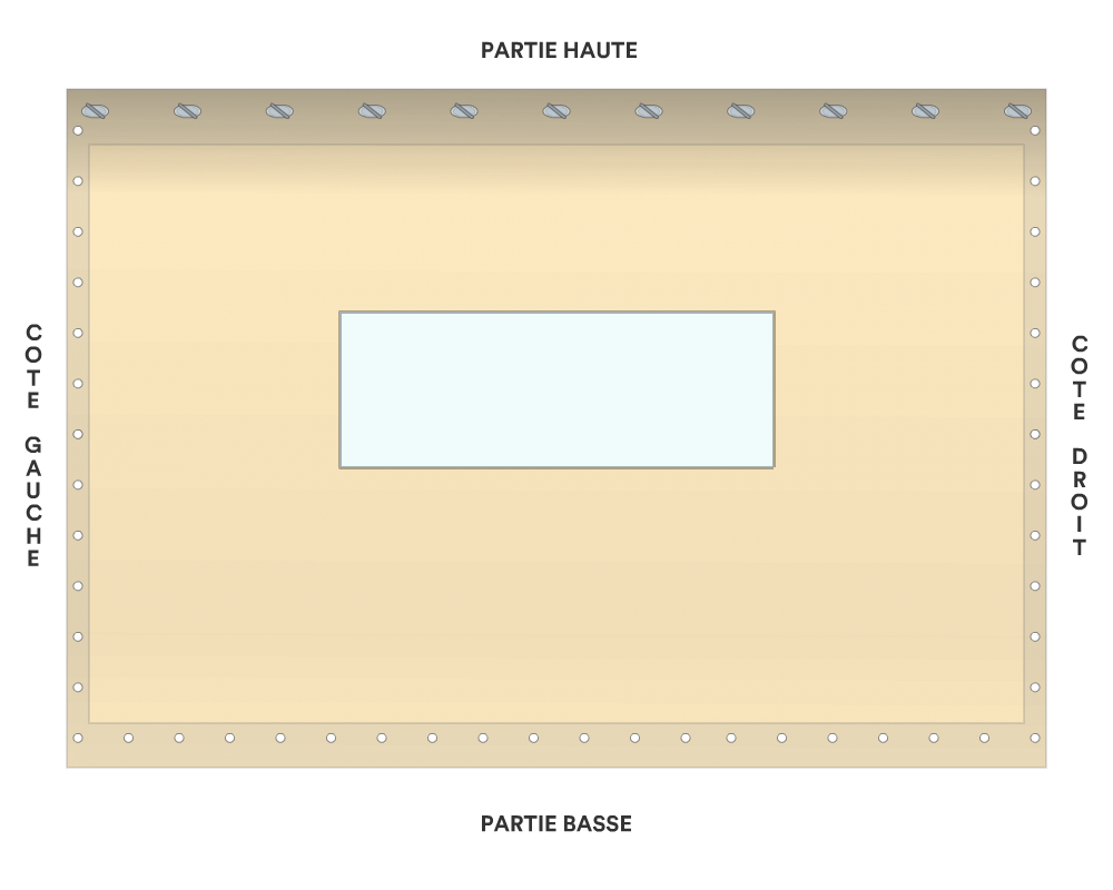 Bâche de façade pour mobil-home