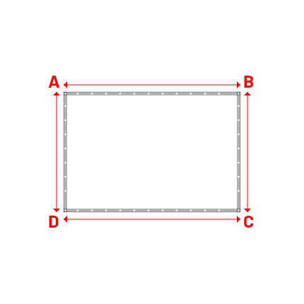 Bâche Rectangle en Protect 670 : La référence en matière de protection étanche Blanc RAL 9016 - 2.50x1.70m