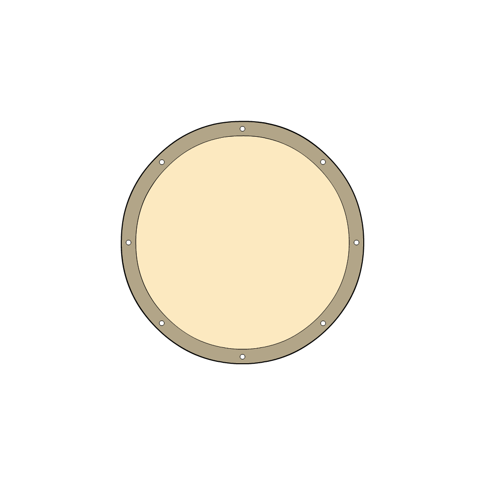 Bâche plate ronde en Protect 670 : La référence en matière de protection étanche Beige ral 1015 d'une diamètre de 9m