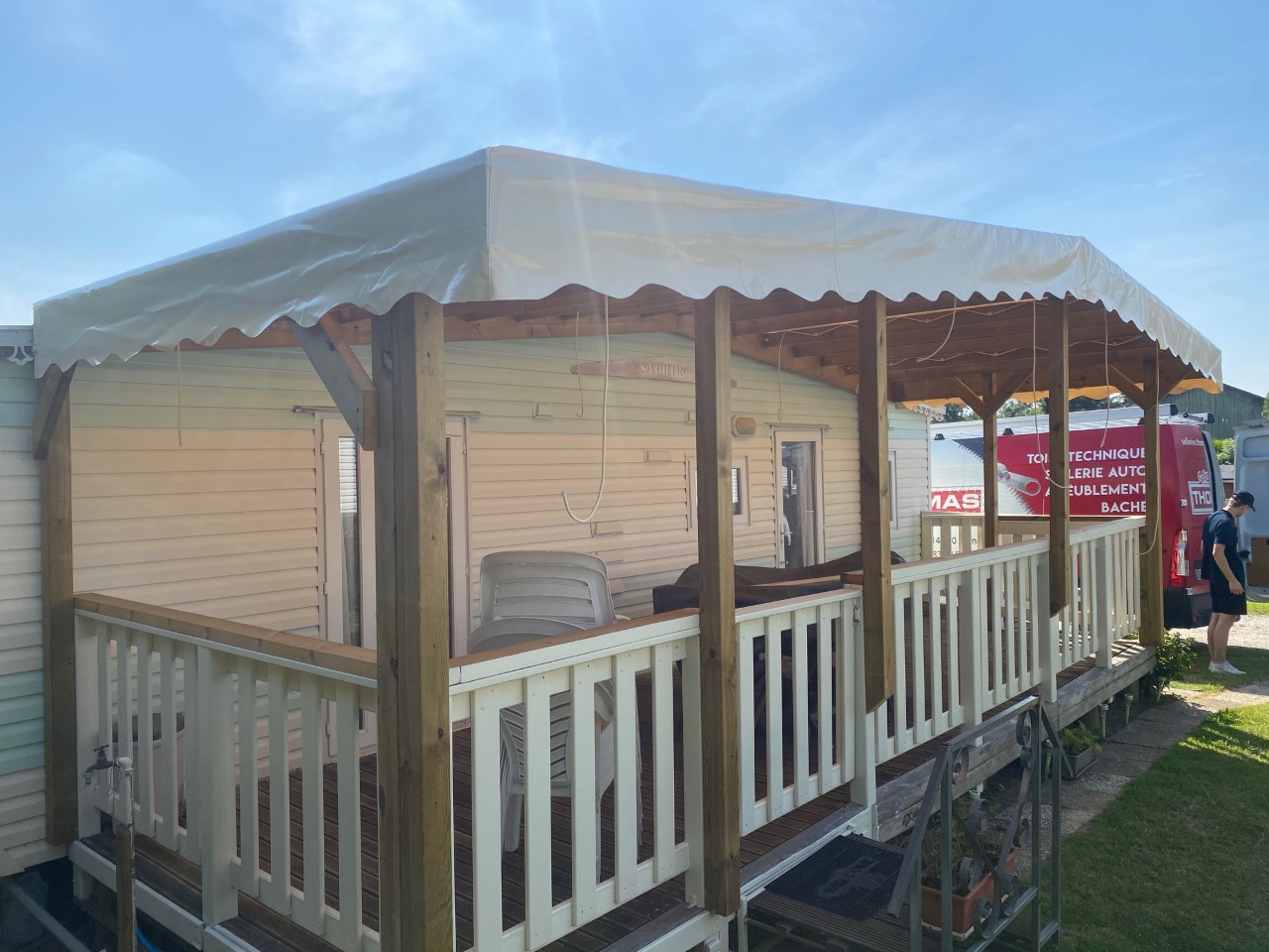 Nos réalisations de toiles de mobile home (photo 4 sur 6)
